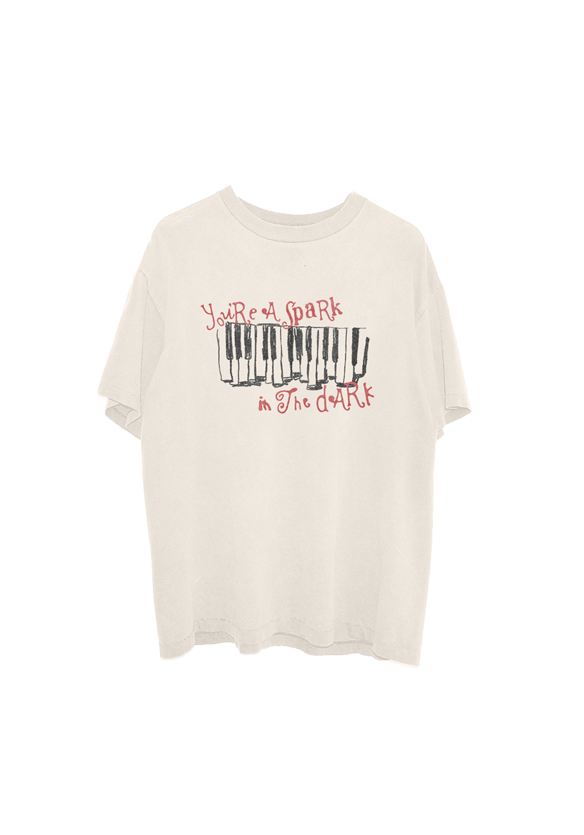 camiseta spark in the dark piano