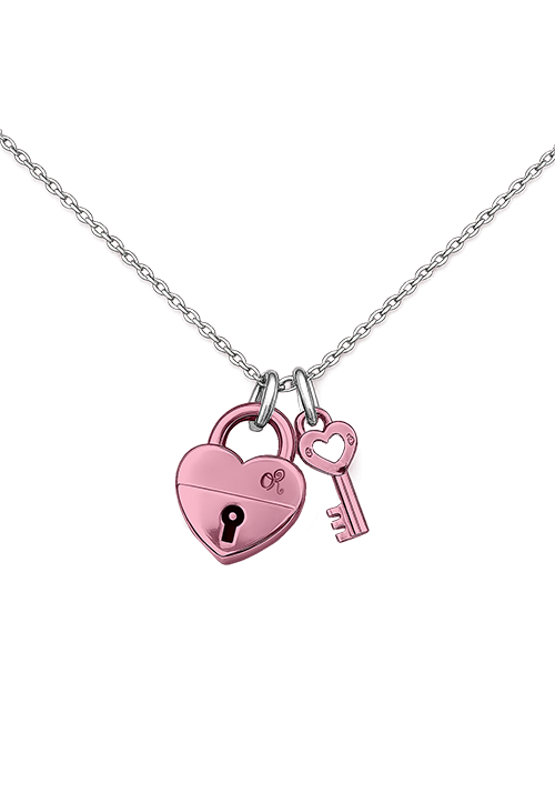 Collar Candado Corazón Drop Dead