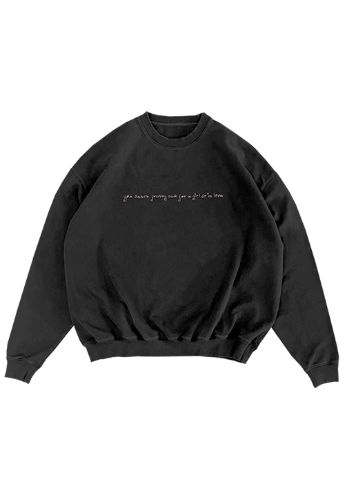 Sudadera bordada lace album cover