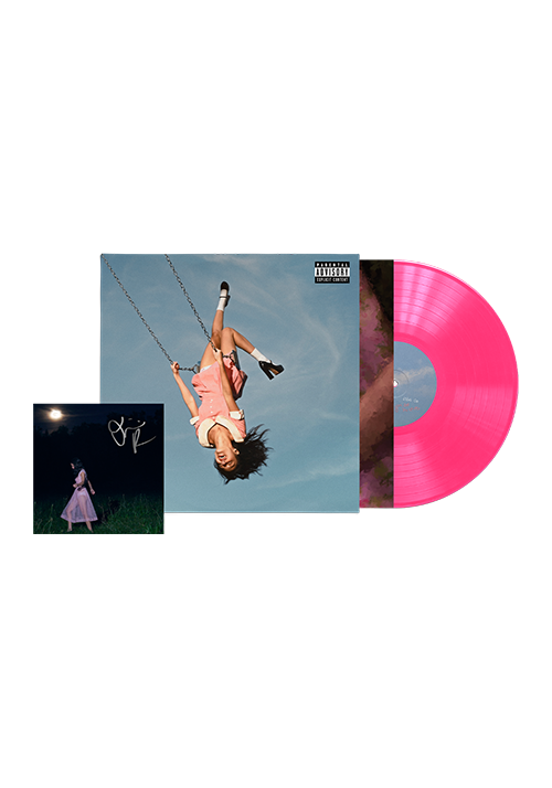 you seem pretty sad for a girl so in love - Vinilo 'sticky sweet' hot pink + Tarjeta Firmada